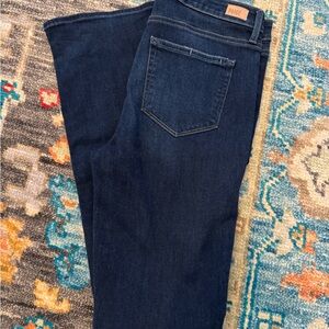 PAIGE Dark Indigo High Rise Manhattan Women's Jeans